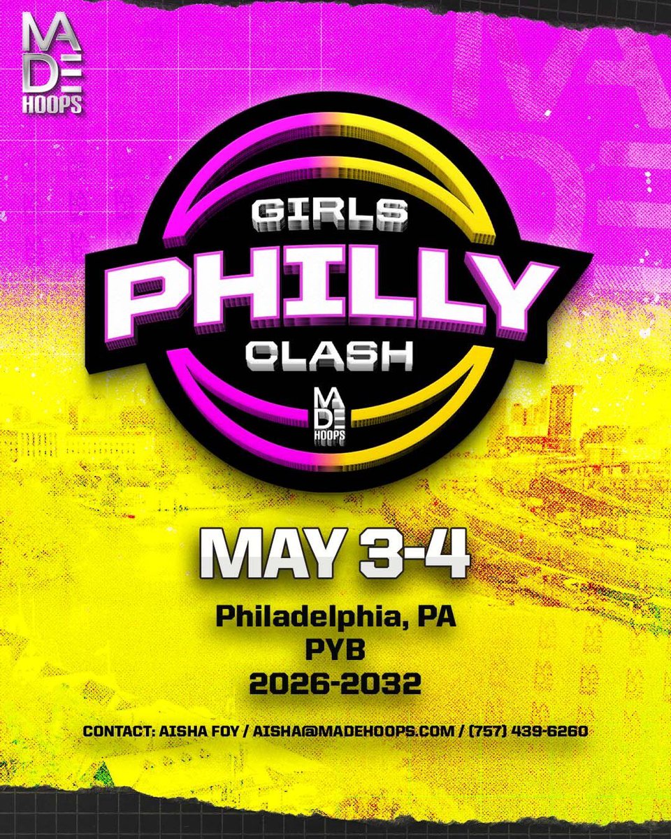 Aisha Foy (@nil_coachish) on Twitter photo The Madness doesn't start <a href="/MadeGirlsHoops/">Made Hoops Girls</a> until April!
Your girls deserve the best experience on a platform where they can make a name for themselves and their program. 🌟
Elite competition➕Elite Exposure
Spots available 5th - 11th grade ⛹️♀️
📧 Aisha@madehoops.com
📲 The Madness doesn't start <a href="/MadeGirlsHoops/">Made Hoops Girls</a> until April!
Your girls deserve the best experience on a platform where they can make a name for themselves and their program. 🌟
Elite competition➕Elite Exposure
Spots available 5th - 11th grade ⛹️♀️
📧 Aisha@madehoops.com
📲