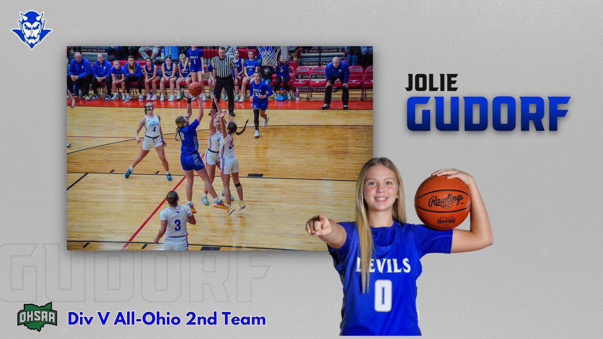 Congratulations <a href="/jolie_Gudorf0/">Jolie Gudorf</a>! 
Division 5 All-Ohio 2nd Team #Believe