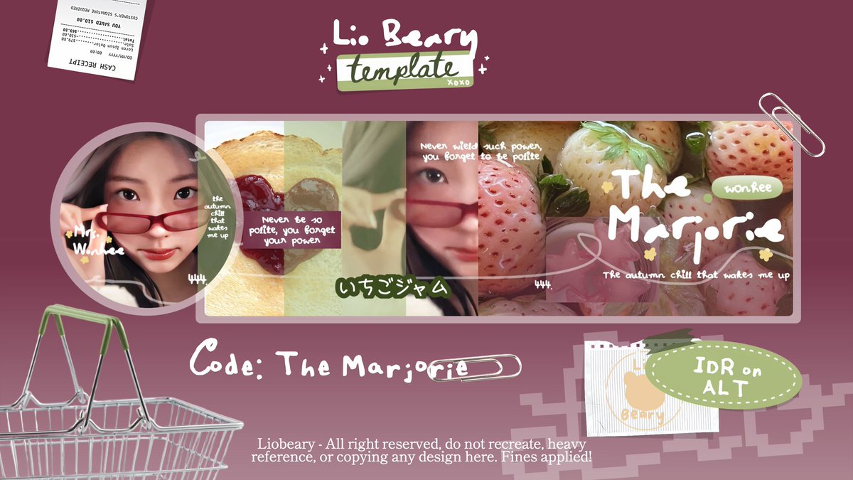 help repost bub?? maw ospek 4 calon template ini yg akan ak up besop ☝🏻 kalaw gk aman ble samperin ak baik2 ia &amp;&amp; layout moka n wonhee nya juga ufs ia (check ALT) 🧸🏄‍♀️🎀🍓

#zonauang #zonaba