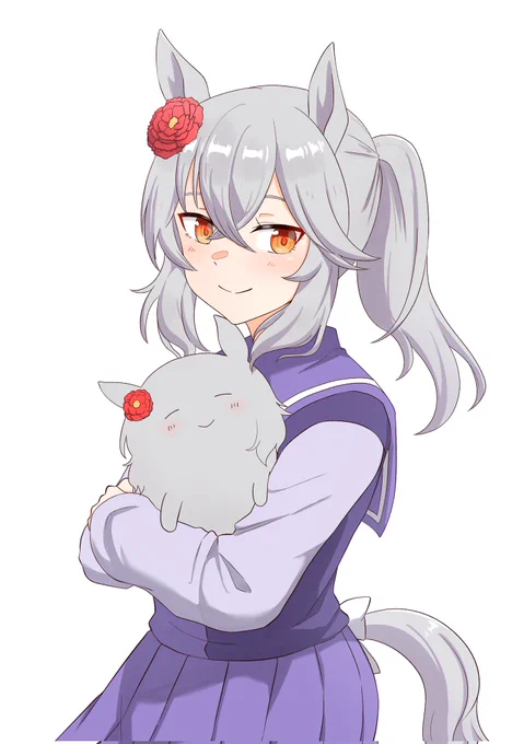 skebありがとうございました!よそのオリウマちゃん描かせていただきました! 