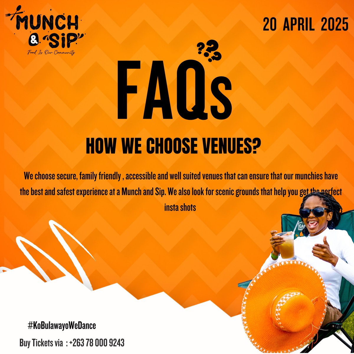 munch_sip's tweet photo. No Man Left Behind 🍻🤩

Take a look at some of our
FAQ's and drop a comment below if you have any other questions! 👊

Tag a mate who might need more info about the 20th of April ‼️🥙🍻

#MunchAndSip #koBulawayoWeDance https://t.co/QOPLzIygNN