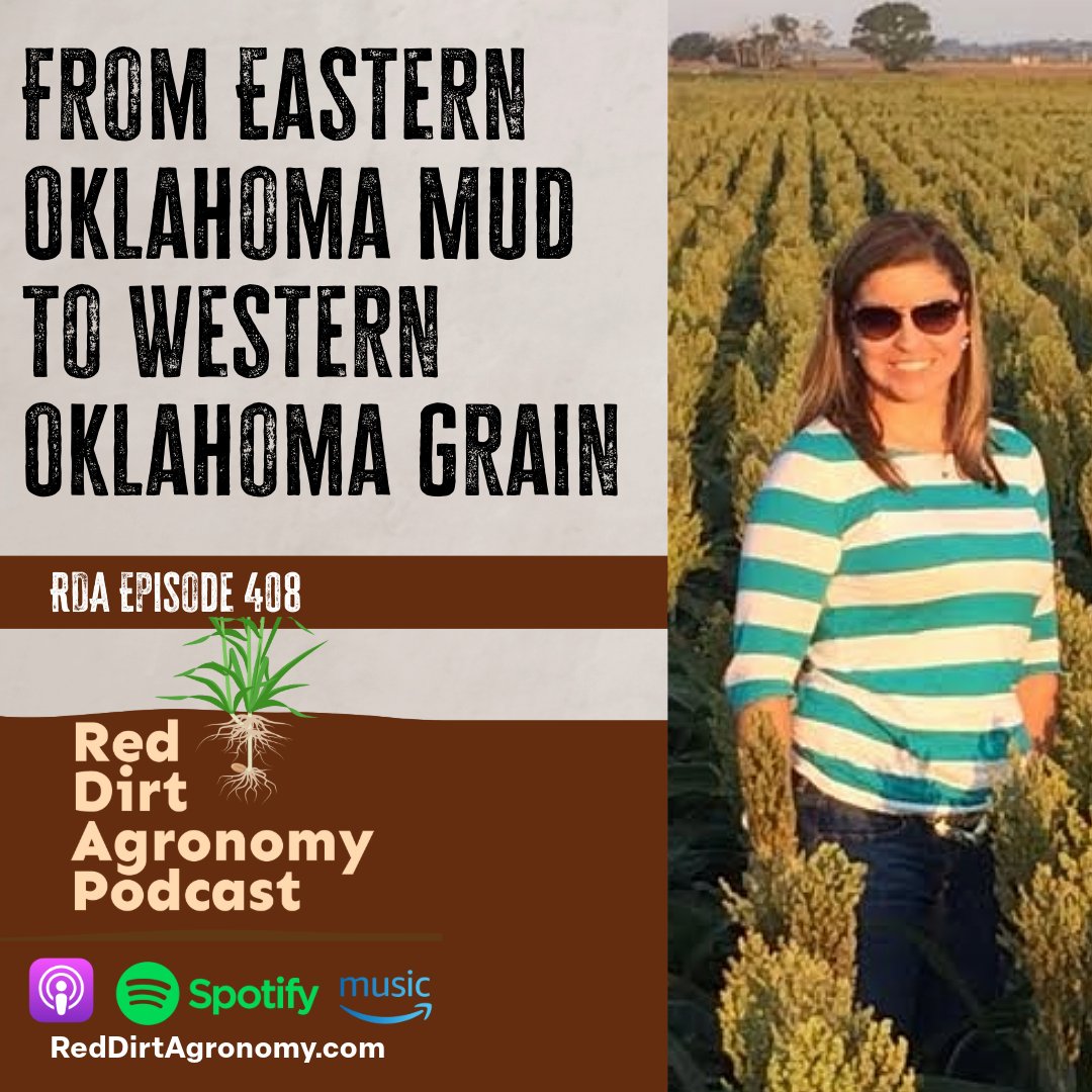RedDirtAg's tweet image. Episode 408 is LIVE!  🎧👉 apple.co/4hINJeb

From East to West: @jessicawilcoxOK&apos;s Farming Journey in Oklahoma
Jessica’s transition from eastern to western Okla farming wasn’t just about location—it was about innovation &amp;amp; adaptation. 
Learn more at RedDirtAgronomy.com