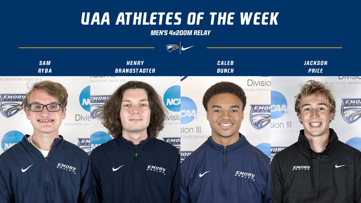 12 Eagles Collect UAA Athlete of the Week Honors

emoryathletics.com/news/2025/3/25…

#FlyHigher