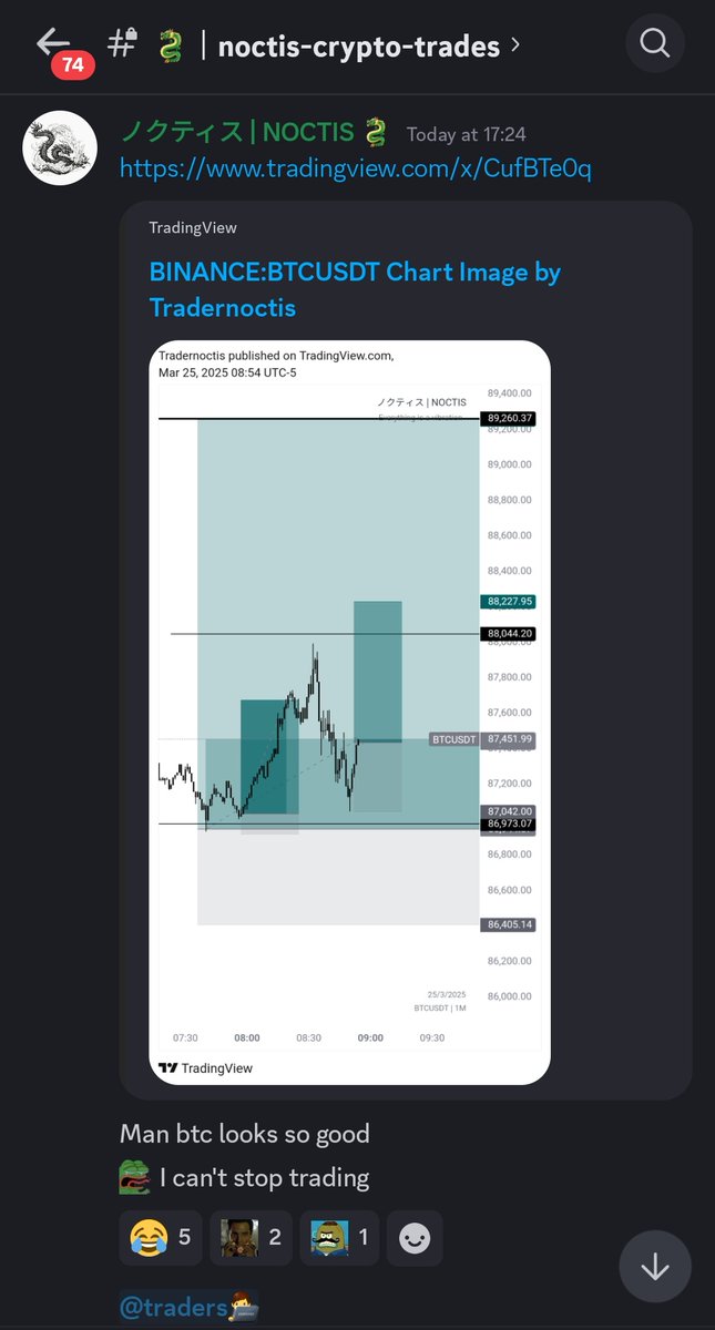 Tradernoctis's tweet image. Two long setups | 1m | #BTC #BTCUSDT
+4 RR
Dragon trades made over 30rr since yesterday 🤝🏻🙏🏻🐉
All live trades