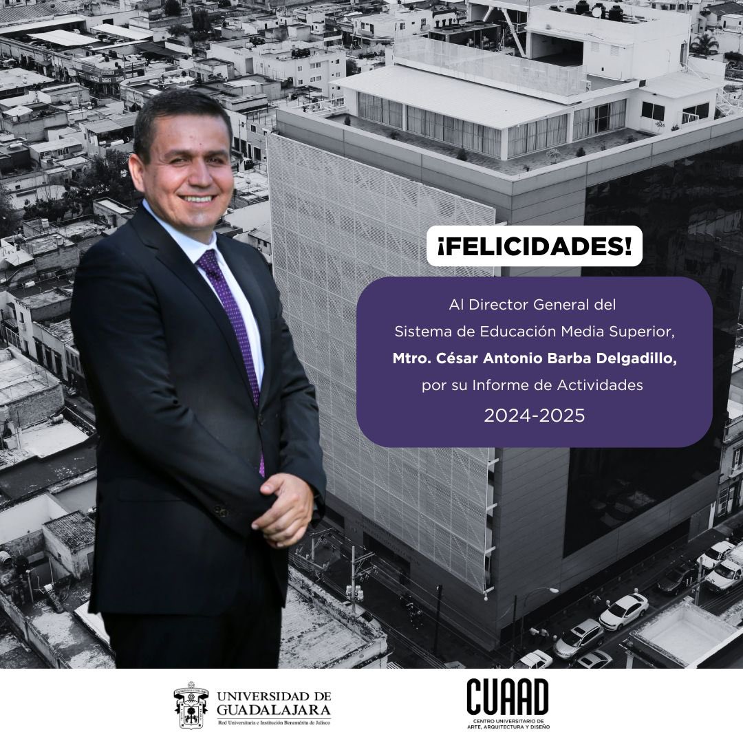 Felicitamos al Mtro. <a href="/CesarBarbaD/">Cesar A. Barba</a> y todo el <a href="/sems_udg/">𝙎𝙀𝙈𝙎 𝙐𝙙𝙚𝙂</a> por lograr admitir a 100% de aspirantes, por los nuevos planteles y la calidad educativa que dan cuenta de la consolidación de este sistema a nivel nacional. 👏🏼
