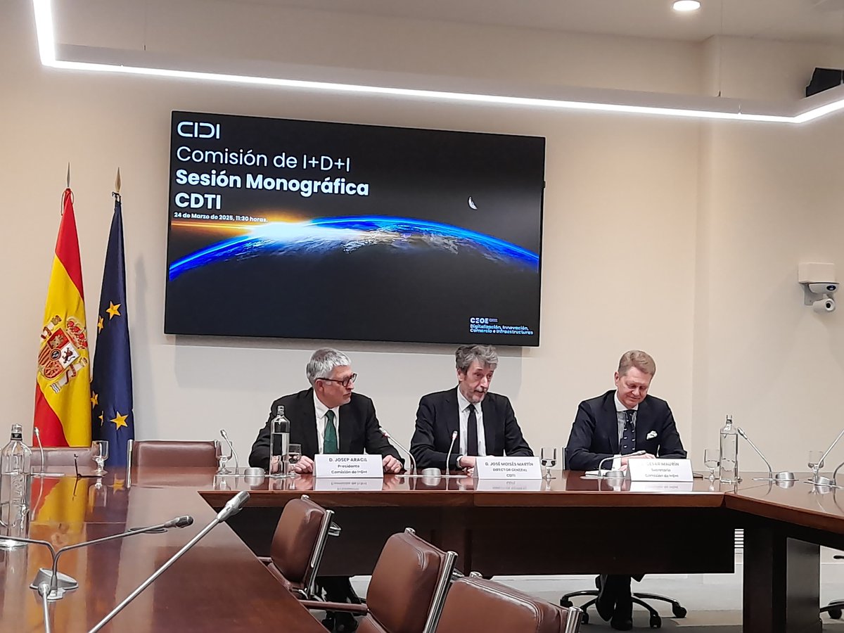 📢 Ayer se celebró una sesión monográfica sobre <a href="/CDTI_innovacion/">@CDTI_innovacion</a> en la Comisión de I+D+I de <a href="/CEOE_ES/">CEOE</a>, presidida por Josep Aracil, miembro del Comité Ejecutivo de AMETIC y la participación de <a href="/cesar_maurin/">César Maurín</a>, Director de Digitalización, Innovación, Comercio e Infraestructuras en
