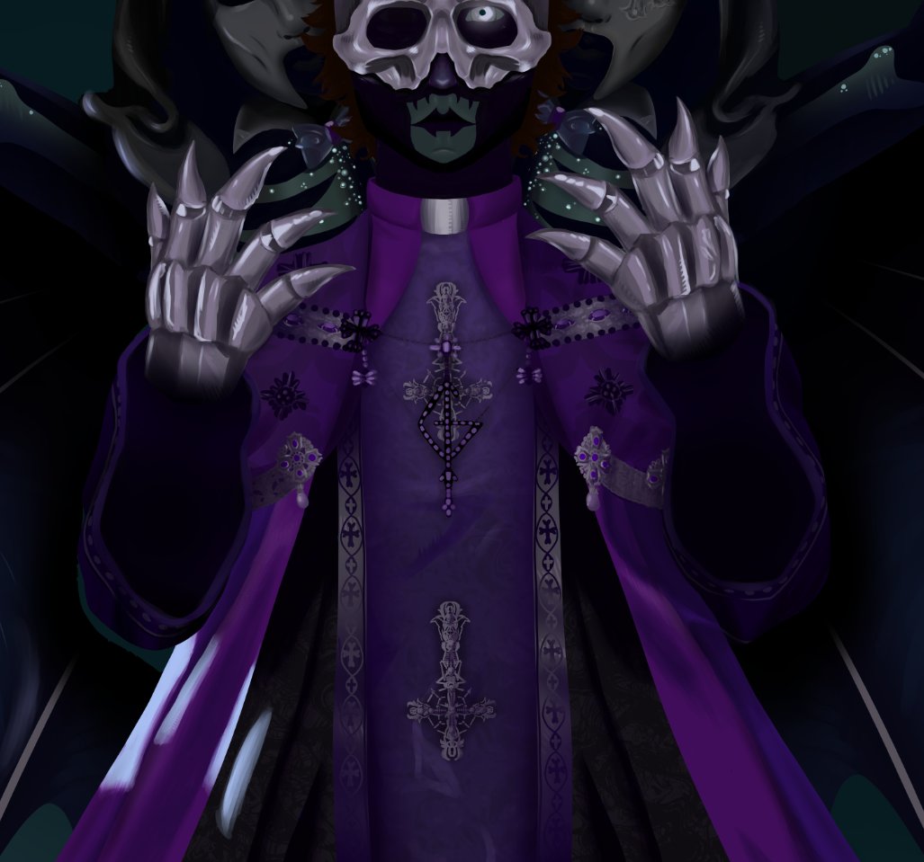 giant_fluffy's tweet image. I am so unbelievably happy to have this large 16 hour project done. My love for #Ghost @thebandGHOST has become an unholy obsession (in a good way)