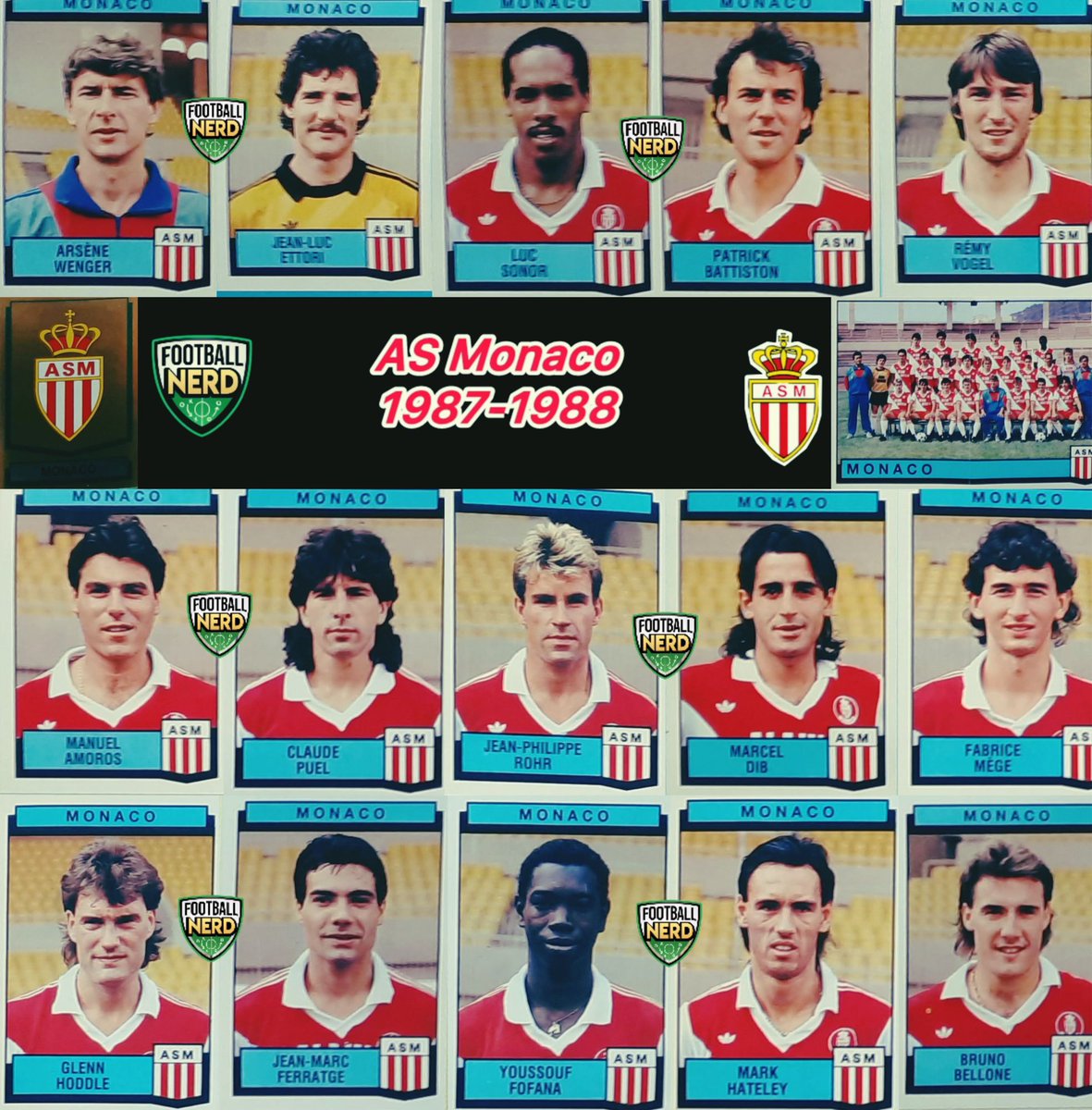 football_nerd01's tweet photo. 𝔸𝕊 𝕄𝕠𝕟𝕒𝕔𝕠 🇲🇨 𝟙𝟡𝟠𝟟-𝟙𝟡𝟠𝟠

The principality club managed to win the league title under the guidance of newly appointed trainer Arsene Wenger. 

The Monaco squad included luminary names such as keeper Ettori, defenders Battiston, Sonor and Amoros. 

The midfield was equally stacked with talent and stars in the shape of Puel, Dib, Mege and Hoddle. 

In attack, Englishman Mark Hateley was accompanied by Youssof Fofana and Bruno Bellone. 

#asmonaco #ligue1 #wenger #hoddle #hateley #Battiston #80sfootball