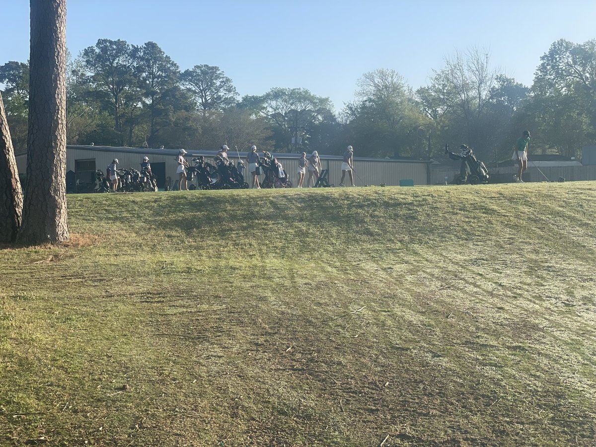 coachlaplante's tweet photo. Girls District Golf Championship is underway!!!! 

🦁 and 🐻 got off the tee box at #1 in GREAT SHAPE!!

Let’s go!!! 

#BuildingChampions https://t.co/oTCkDzqLo8