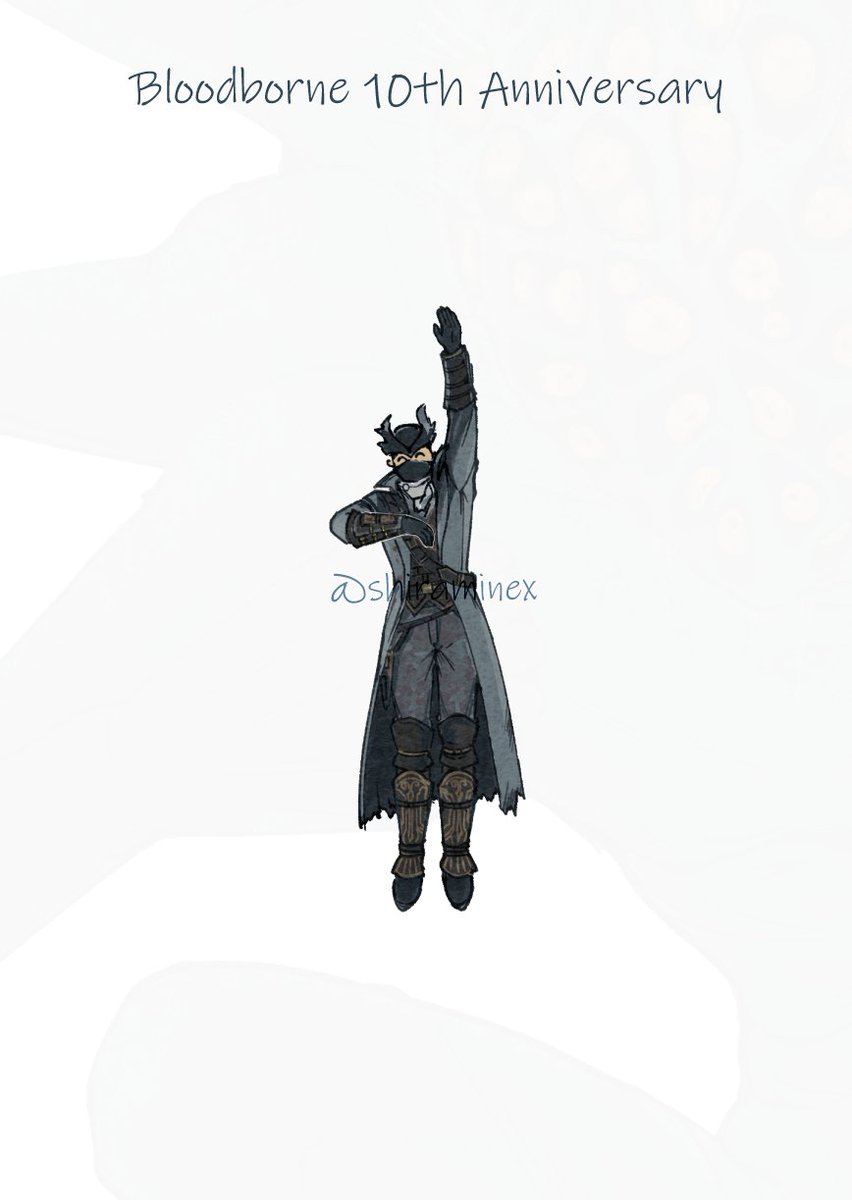 shiraminex's tweet photo. ブ��ッドボーン発売10周年おめでとうございます!!
#Bloodborne https://t.co/bcbhogJIfQ