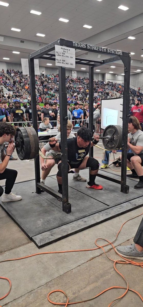 Viking State Powerlifting Results

Jacobi Simmons 242 weight finished 12th - Squat: 675 lbs Bench: 435 lbs Deadlift: 550 lbs Total: 1660 lbs

Francklin Gonzales 220 class finished 28th - Squat: 635 lbs  Bench: 350 lbs Deadlift: 510 lbs Total: 1495 lb
#TheVikingWay <a href="/AISDAthletics/">Austin ISD Athletics</a>