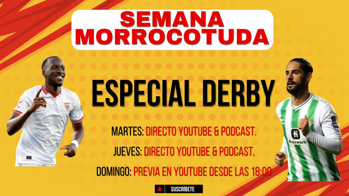 ¡HOY A LAS 16:30H EN DIRECTO! Volvemos con #IM14 en plena semana del derbi sevillano. 

Mesa de lujo con <a href="/kaamano/">Antonio Caamaño</a>, <a href="/jmolivacope/">José Manuel Oliva</a>,  Medina y <a href="/samuelsonsilva/">Samuel Silva</a>. 

¡No te lo pierdas en nuestro canal de YouTube! Y después en tu plataforma de podcast. 
#DerbiSevillano  #Betis #SevillaFC