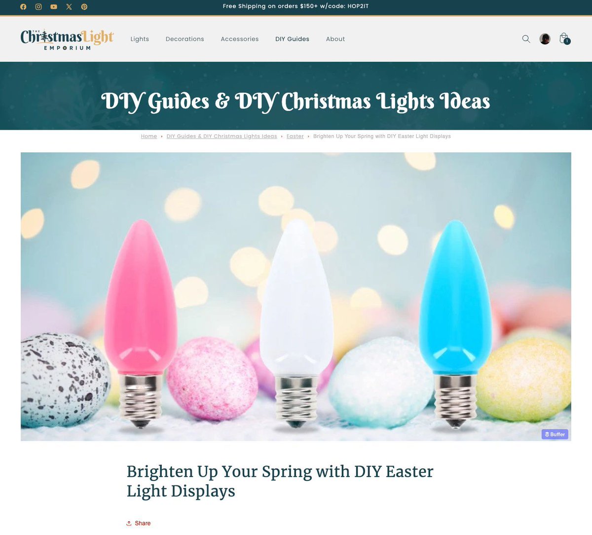 xmasltemporium's tweet image. Check out our latest DIY Guide: "Brighten Up Your Spring with DIY Easter Light Displays". There’s no better way to welcome spring than by transforming your home into a glowing wonderland of Easter, spring, and seasonal joy! buff.ly/LErwMmt 

#HolidayDIY #SpringDecorating