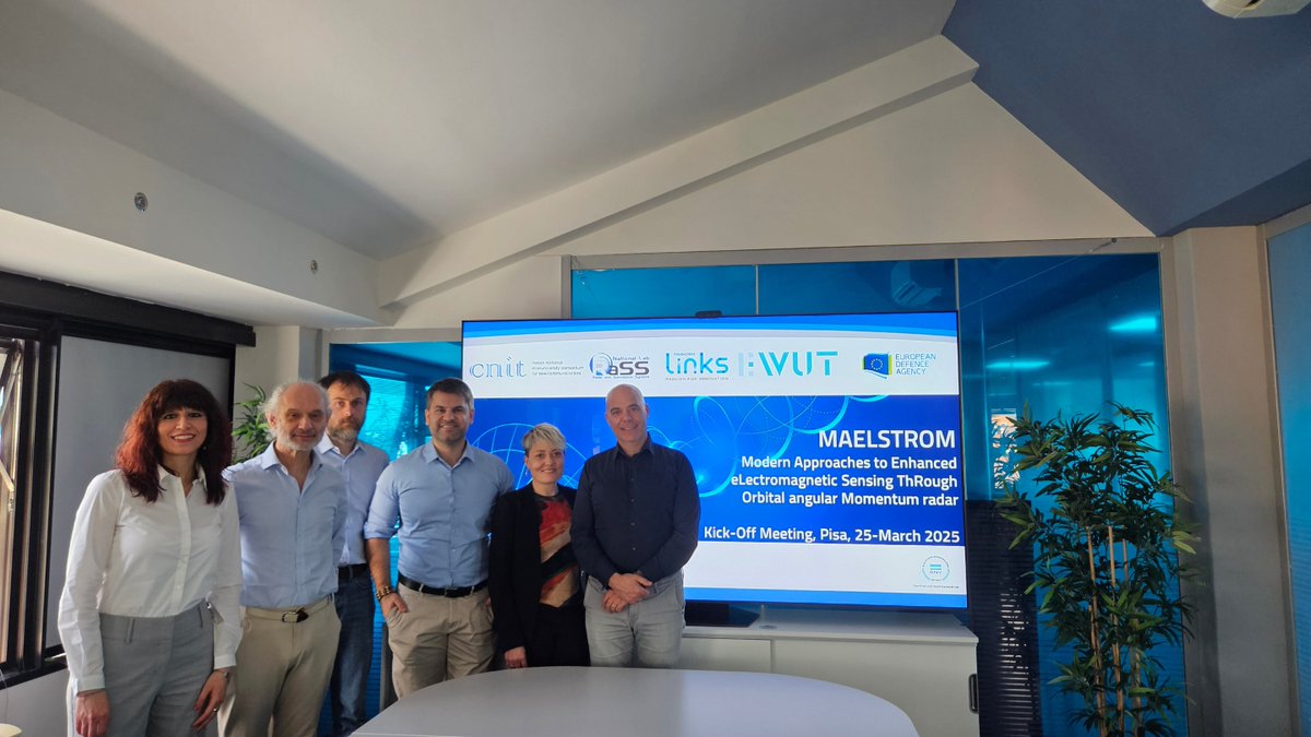 Lab_RaSS's tweet image. 🌀We are proud to be part of &quot;MAELSTROM project&quot; funded by EDA, advancing Orbital Angular Momentum (OAM) radar for next-generation sensing. 

The project kicked off today at @Lab_RaSS with our partners: @WUT_edu and @LinksFoundation. 

#Radar #OAM #MAELSTROM #VortexRadar