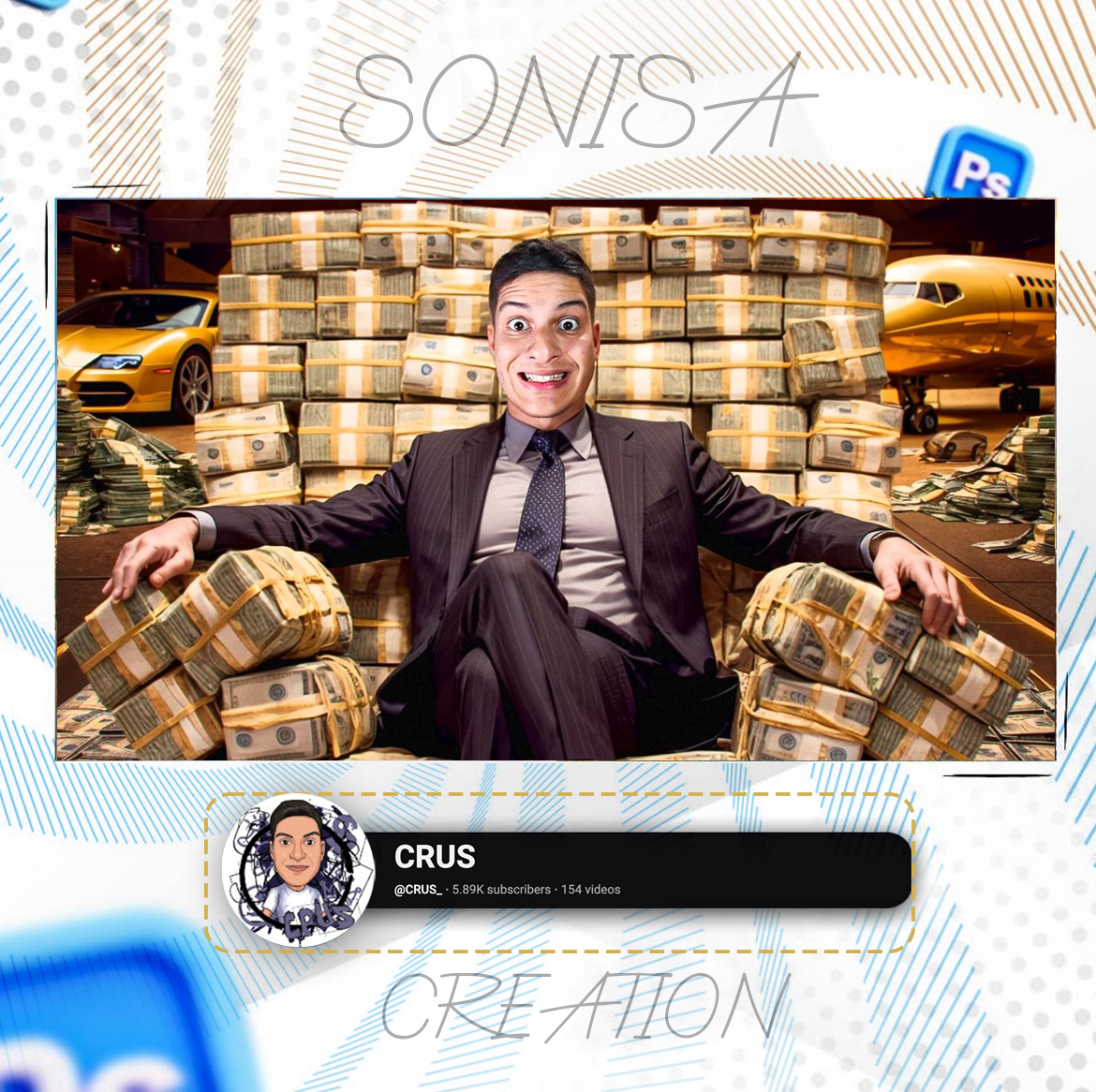 SonisaCreation's tweet image. 🚀 Eye-Catching YouTube Thumbnails! 🎯
I design bold, scroll-stopping thumbnails that boost CTR and views!

✅ Custom visuals
✅ Click-worthy designs

📩 Order: dzngroup.alex@gmail.com

#YouTube #Thumbnails #CTRBoost #CreatorSupport