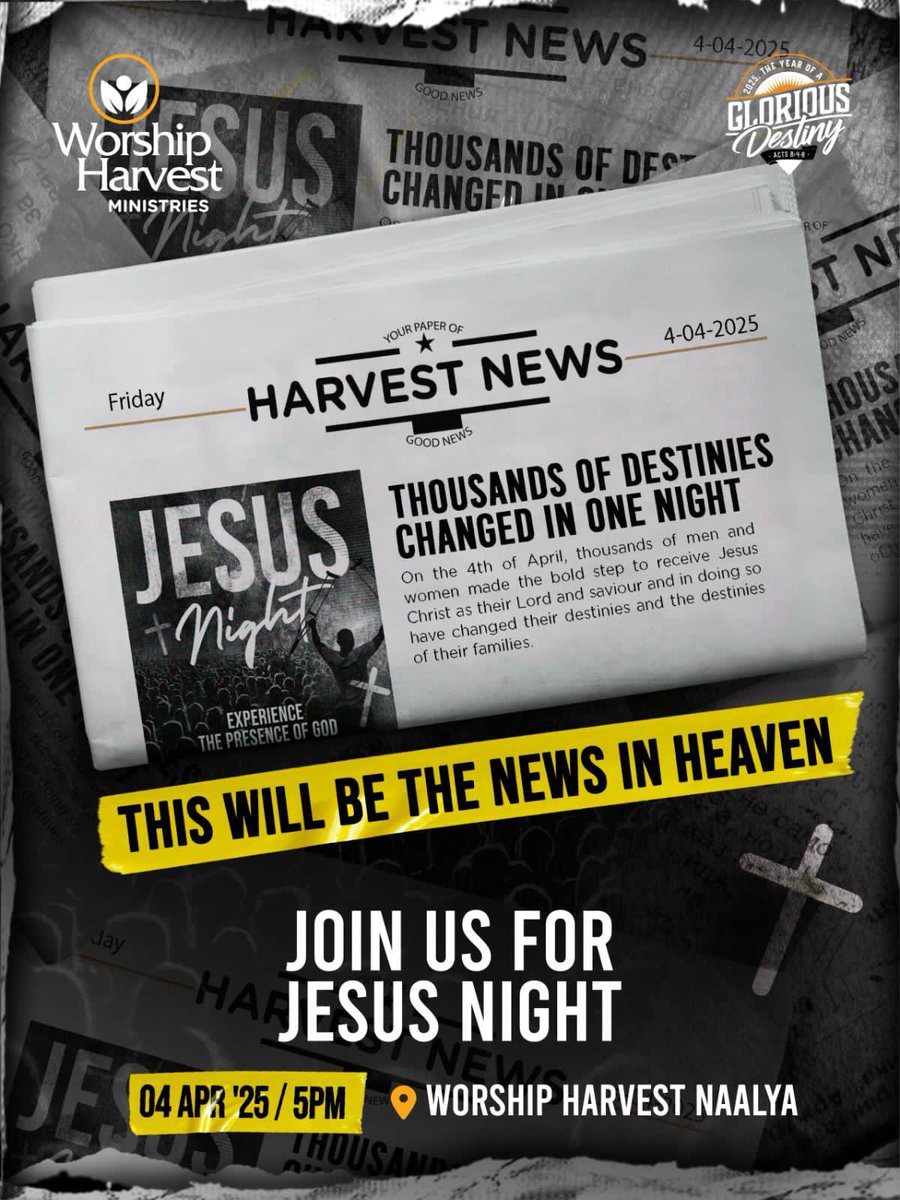 achloe4's tweet photo. An Unforgettable Night!

04/04/2025 
Worship Harvest Naalya 
#JesusNight 
#WHMat19
#4thApril https://t.co/2nwV9waoKu