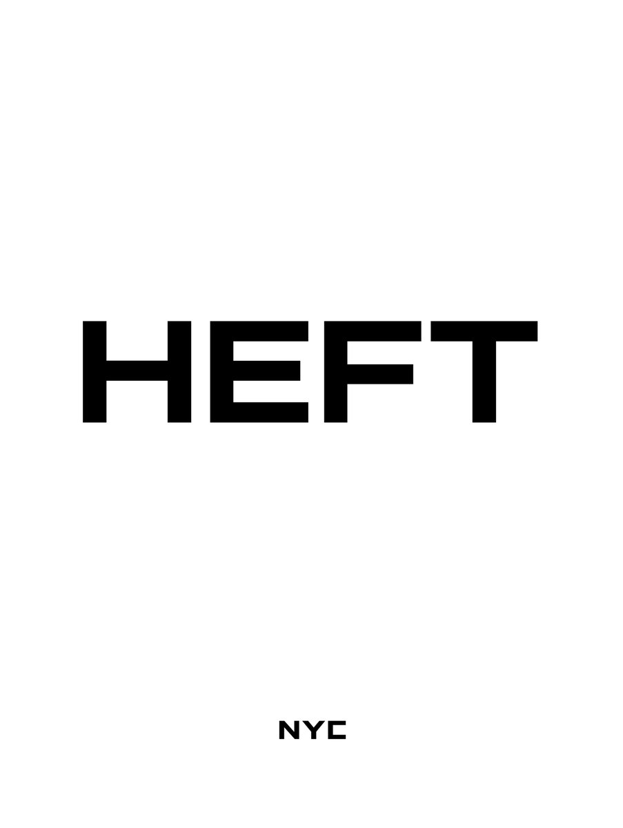 Today, Tender becomes Heft
New name, same focus on meaningful, systems-based art.

After three years of collaborating with artists to release generative and systems-based art under Tender, we’re entering a new chapter – opening a new physical space soon in New York’s Lower East