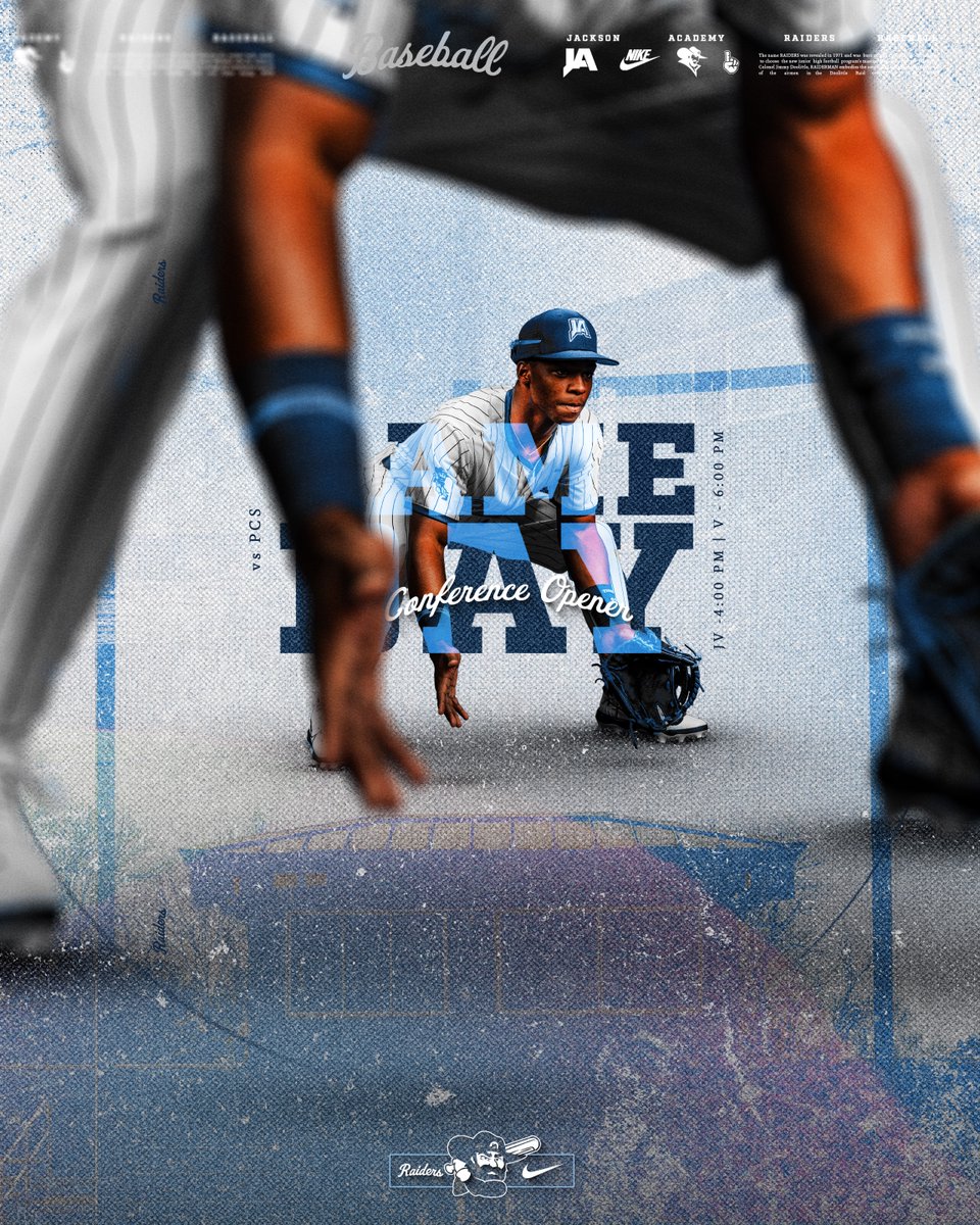 JA Baseball begins conference play tonight at Raider Park today as they host Presbyterian Christian School in a JV/Varsity Doubleheader. All the action will be featured on The Raider Network.

JV - 4:00pm
Varsity - 6:00pm

#NewEra 
#WeAreJA