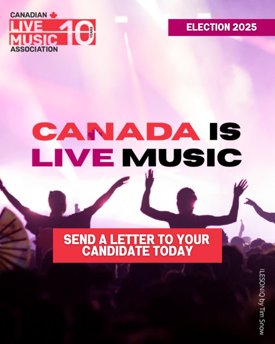 Canadian_Live's tweet image. 📢 It’s time! The federal election is here, and so is our call to action.

Live music fuels jobs, tourism &amp;amp; local economies, yet lacks the policy support to reach its full potential. Let’s change that.

Learn more on how to help here: bit.ly/canadaislivemu…

#CanadaIsLiveMusic