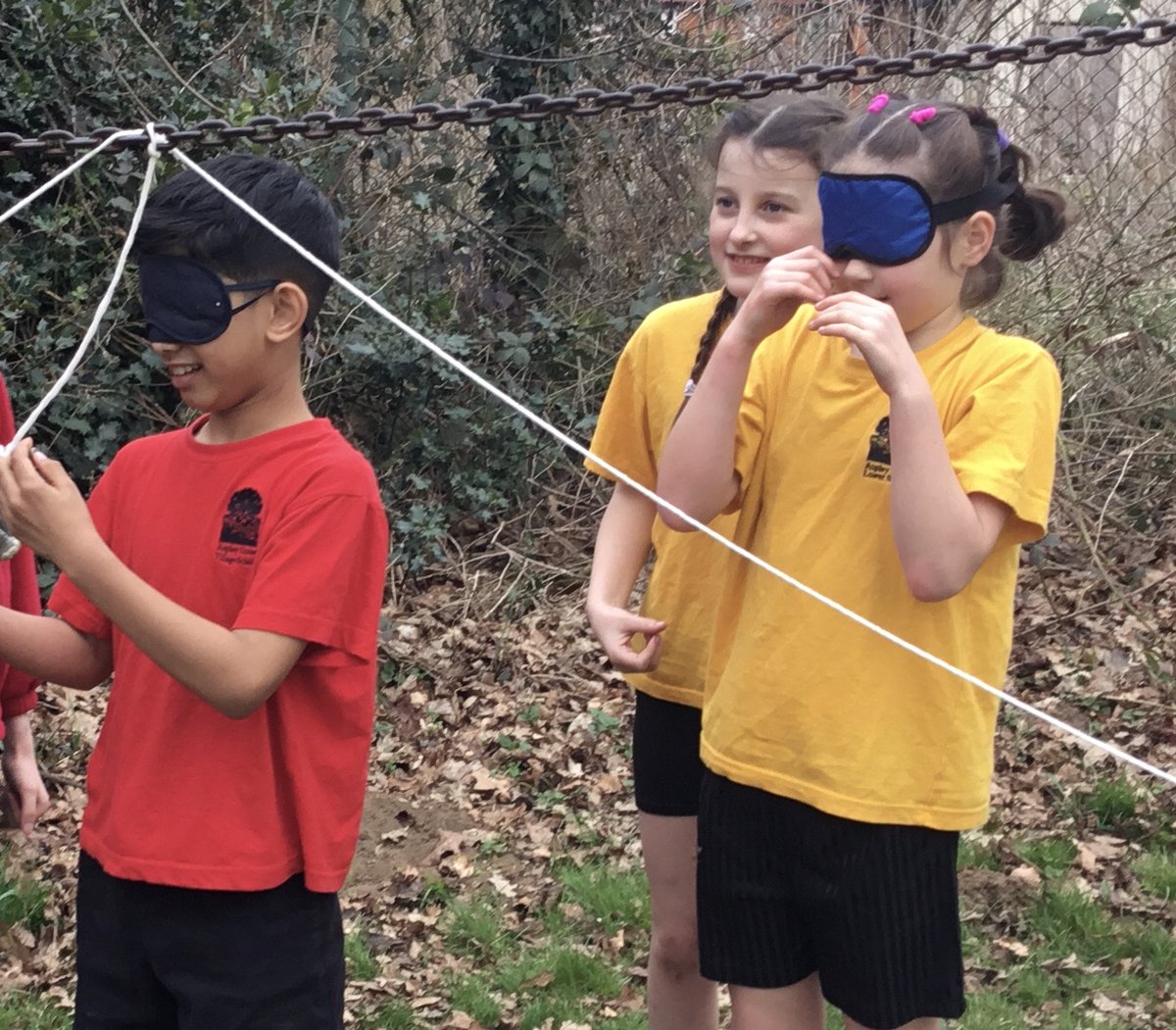 I went for a walk and came across children developing their communication, trust and resilience (as well as having a great time). 
#SafeAndWell #GrowingTogether