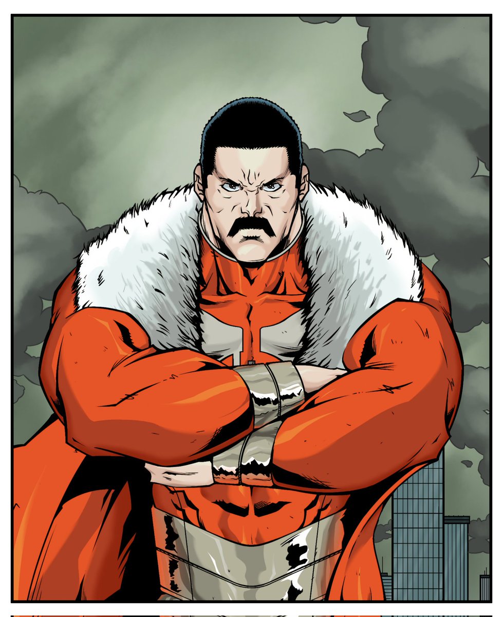 SupaAngryMonkey's tweet image. Thragg art I've been working on (based the colors and scenery off of the scene when he arrives on earth)

#invincibleart #Invincible #fanart