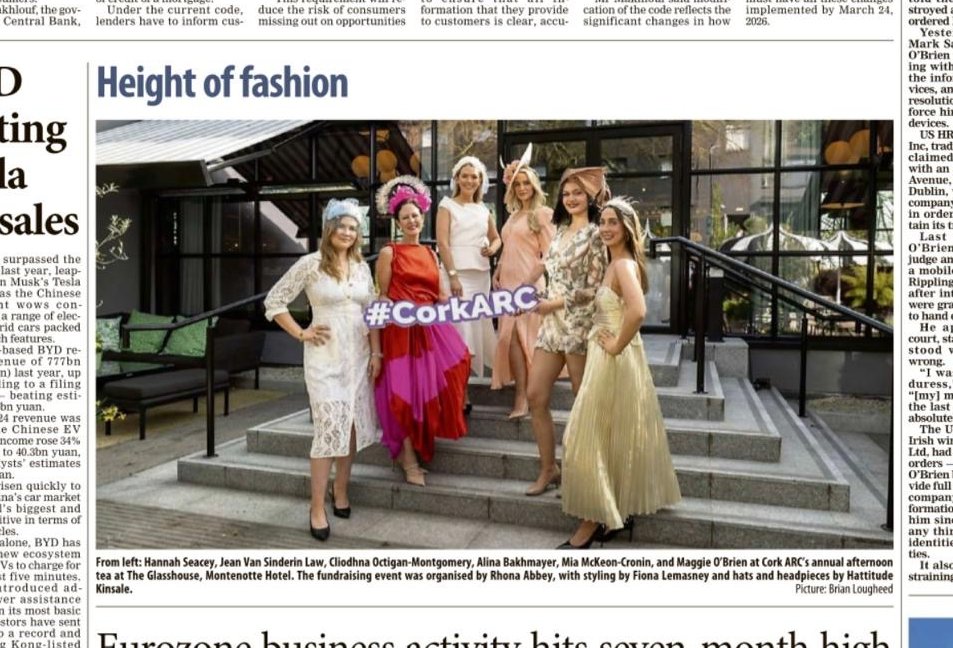 Cork ARC Cancer Support House (@corkarccancer) on Twitter photo Thank you to the Irish Examiner for the lovely coverage today of our Afternoon Tea Event that took place last week at The Montenotte!
<a href="/irishexaminer/">Irish Examiner</a>
#corkarcfundraiser
<a href="/MontenotteH/">The Montenotte</a> Thank you to the Irish Examiner for the lovely coverage today of our Afternoon Tea Event that took place last week at The Montenotte!
<a href="/irishexaminer/">Irish Examiner</a>
#corkarcfundraiser
<a href="/MontenotteH/">The Montenotte</a>