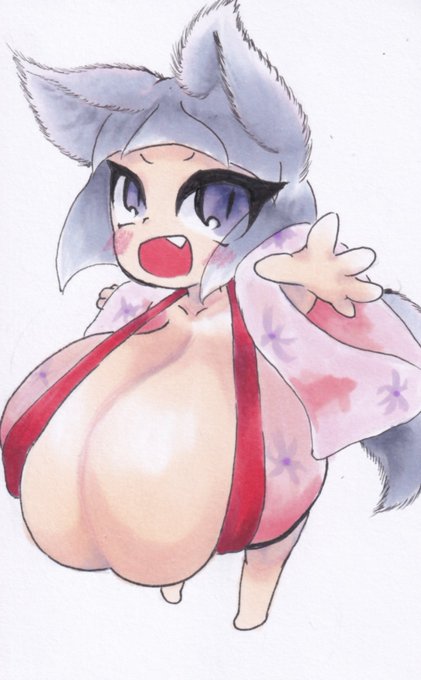 #上手いとか下手とかそういうのは関係なく自分が気に入っている絵 
爆乳狐ロリババアはおっぱいの塗りの練習としてちょくちょく描いていたのでお気に入りの絵がけっこうある。 