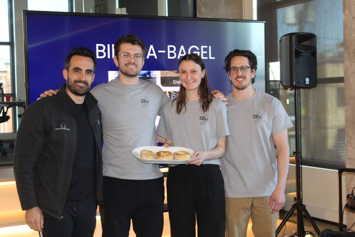 antoniospiezia's tweet photo. Bagel Hacks 2025 was insane. This wouldn't have been possible without our sponsors @cohere,  @neo4j, @rootlyhq, and @PanacheVC. 

All love for @SimonTheWang & @JustinBellav for the huge help and all the volunteers who pulled together. The energy was electric and I can't wait for the next one MTL is looking bright & let's continue building. 🇨🇦🇨🇦🇨🇦