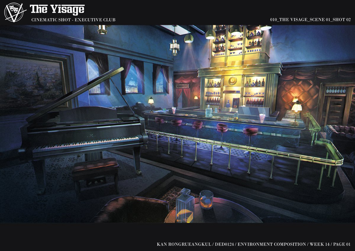ArtofSilentBird's tweet image. [Part 1] The Visage

Executive club and secret basement design.

#conceptart #conceptdesigner #conceptartist #characterdesign #conceptdesign #characterart #thevisage #environmentconceptart #EnvironmentDesign #cutaway #assassin #spy #agent