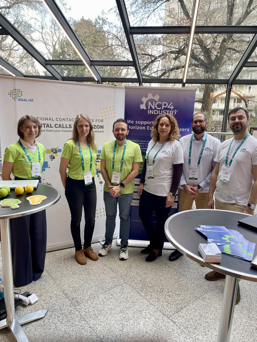 #ERF2025 has fully begun today with the official opening ceremony and exciting workshops on #robotics R&amp;I.

The joint team of IDEAL-IST and <a href="/ncp4industry/">NCP4Industry Network</a>  is out in full force today and we look forward to meeting you! 

You can recognise us by our green and white t-shirts 👇