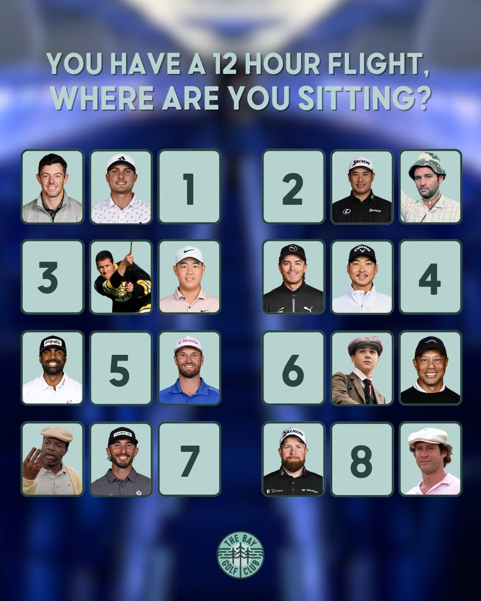 12-hour flight. What seat are you snagging? 

(We’d choose 1, 4, 5 or 8 for obvious reasons)