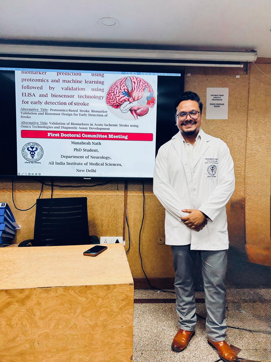 ManabeshNath's tweet image. First Doctoral Committee Meeting ✅ 
New milestone unlocked
Hopefully a few more to go
Realising the vision of ideas into reality
My research in 🧠 stroke goes on

#phdthoughts #phdream #phdtime #phdtime #AcademicTwitter #AcademicResearch #academia #researchforthewin #PhD