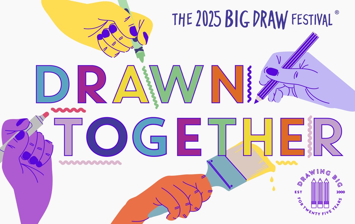 The Big Draw® ✏️ (@the_big_draw) on Twitter photo We're SO excited to announce this year's Festival Theme... 🥁
#DrawnTogether celebrates how creativity unites us, how The Big Draw has brought people together over the past 25 years, & how collaboration & connection are at the heart of making & creating.
thebigdraw.org/about-us/the-b… We're SO excited to announce this year's Festival Theme... 🥁
#DrawnTogether celebrates how creativity unites us, how The Big Draw has brought people together over the past 25 years, & how collaboration & connection are at the heart of making & creating.
thebigdraw.org/about-us/the-b…