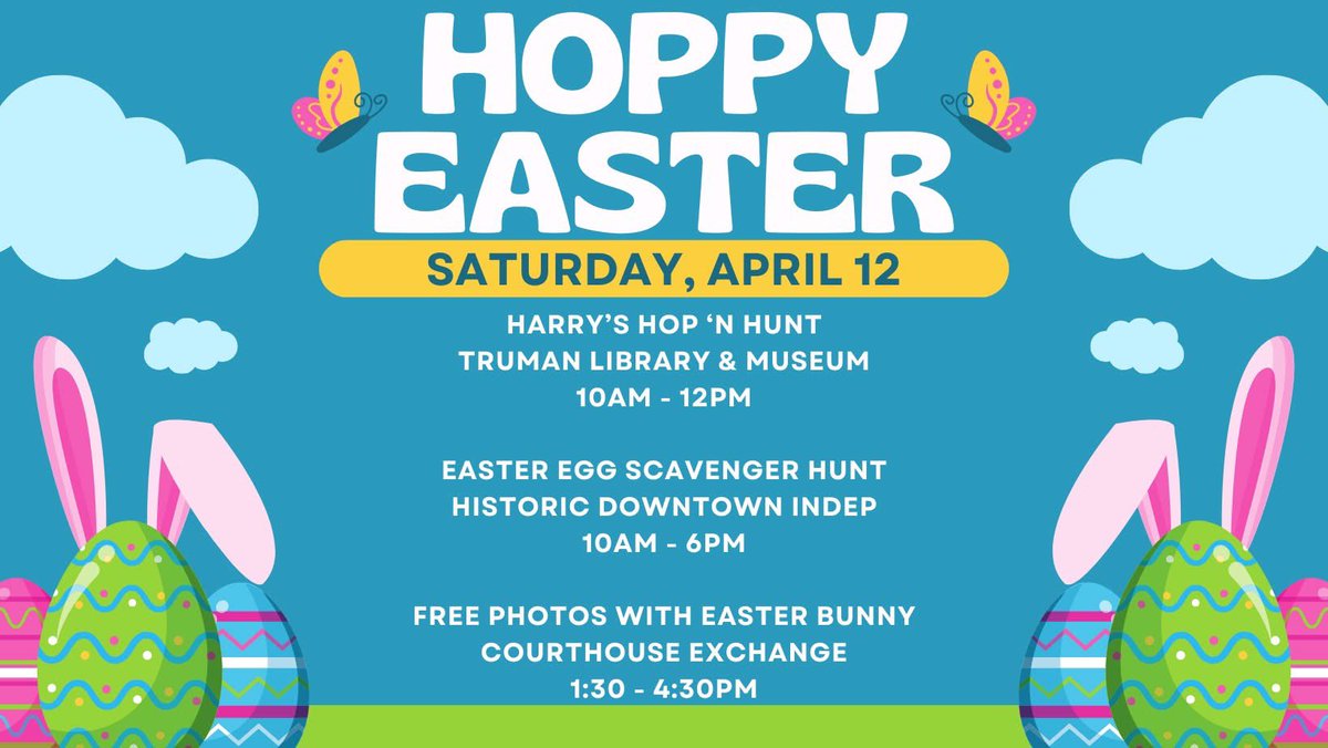 Mark your calendar and join us for family fun in historic Independence.

#easter #familyfun #eggscavengerhunt #TrumanLibrary