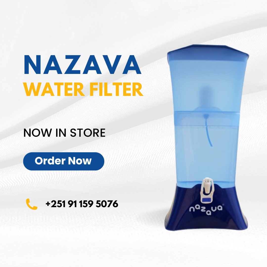 Shayashone PLC (@sys_ethiopia) on Twitter photo SYS is thrilled to bring the Nazava water filters back on the market under license from <a href="/NazavaWater/">Nazava Water Filters</a>.
Nazava is an affordable, WHO-certified water filter that ensures access to safe drinking water.
For inquiries, call us at +251911595076
#NazavaWaterFilter #Ethiopia SYS is thrilled to bring the Nazava water filters back on the market under license from <a href="/NazavaWater/">Nazava Water Filters</a>.
Nazava is an affordable, WHO-certified water filter that ensures access to safe drinking water.
For inquiries, call us at +251911595076
#NazavaWaterFilter #Ethiopia