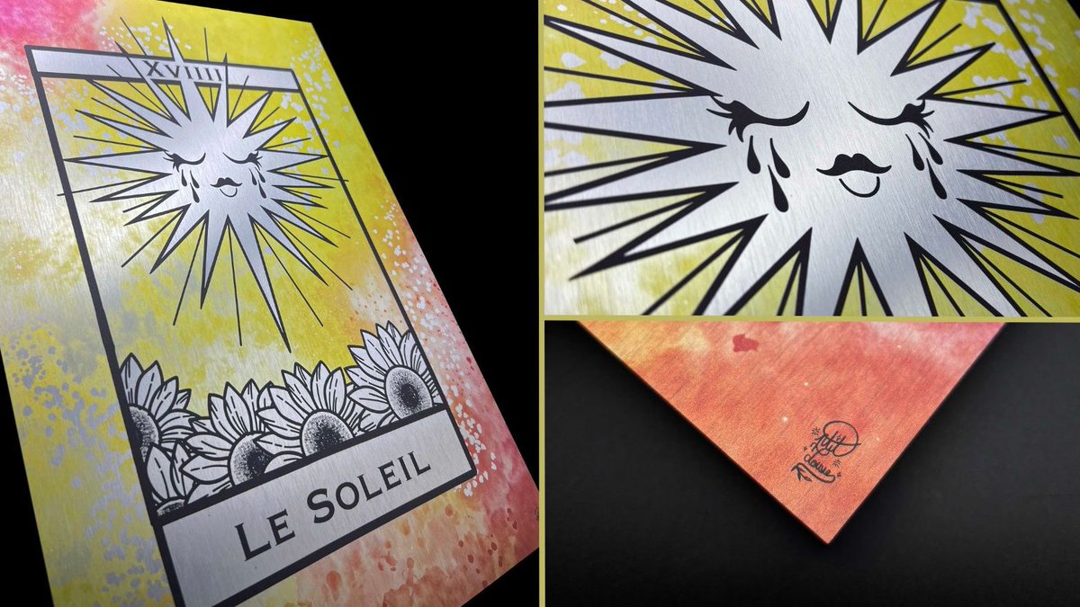 STUDIOLUMINA's tweet image. ☀️ Une œuvre signée Ptite Louve ☀️

Chaleur, énergie, mystère… Le Soleil rayonne d’une force envoûtante. Éclat bienveillant ou feu ardent ? À toi de trancher. 🔥🌞

💬 Que t'inspire cette œuvre ? Dites-le en commentaire ! ⬇️ #StudioLuminas #PtiteLouve #Soleil