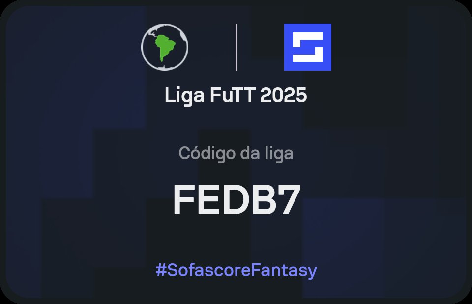 Maracanazo (@_maracanazo) on Twitter photo 🏆 | Tá afim de entrar em uma liga no novo Fantasy do <a href="/SofascoreBR/">Sofascore Brasil</a>? O Maracanazo trouxe a Liga FuTT!
Vamos tentar reunir um bom pessoal e aproveitar essa primeira temporada do novo "Cartola". 🏆 | Tá afim de entrar em uma liga no novo Fantasy do <a href="/SofascoreBR/">Sofascore Brasil</a>? O Maracanazo trouxe a Liga FuTT!
Vamos tentar reunir um bom pessoal e aproveitar essa primeira temporada do novo "Cartola".