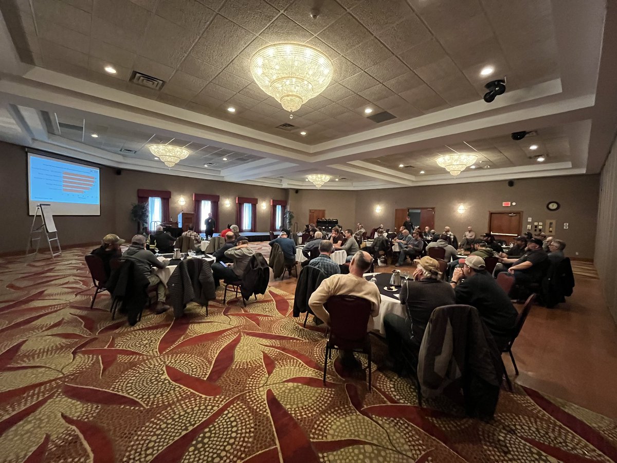 Michael Buttar (@michaelbuttar) on Twitter photo Good turnout at the Quinte Region Crop Protection and Spray Summit. Thanks to Quinte SCIA and co-sponsor TCO Agromart for putting it together.
Mike Cowbrough from OMAFA discussing problem weeds and best management practices. <a href="/tco_agromart/">TCO Agromart</a> <a href="/QuinteSoilCrop/">Quinte Soil and Crop Improvement Association</a> Good turnout at the Quinte Region Crop Protection and Spray Summit. Thanks to Quinte SCIA and co-sponsor TCO Agromart for putting it together.
Mike Cowbrough from OMAFA discussing problem weeds and best management practices. <a href="/tco_agromart/">TCO Agromart</a> <a href="/QuinteSoilCrop/">Quinte Soil and Crop Improvement Association</a>