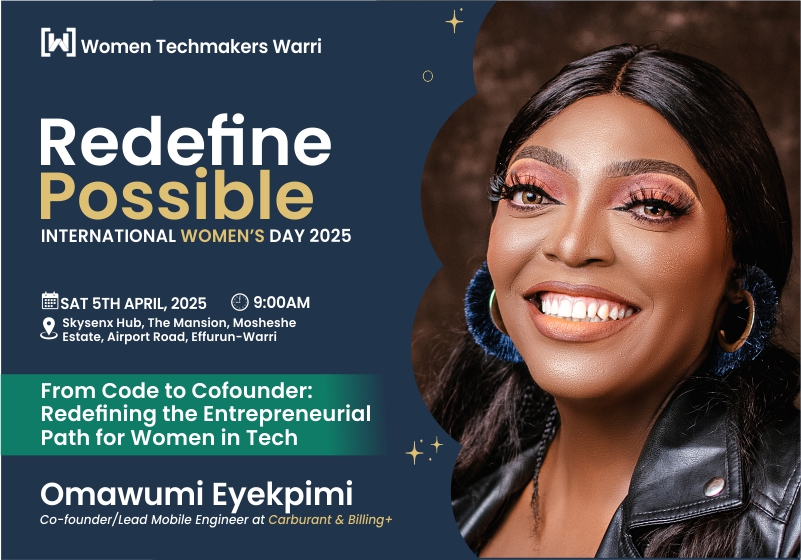 Energy and Excitement ✅

Today we unveil the first set of speakers for the <a href="/WomenTechmakers/">Women Techmakers</a> Warri #IWDWARRI2025 #IWD

RSVP using bit.ly/IWDWarri2025

Excited to have Omawumi Eyekpimi @lebelleami joining us for #IWDWARRI2025