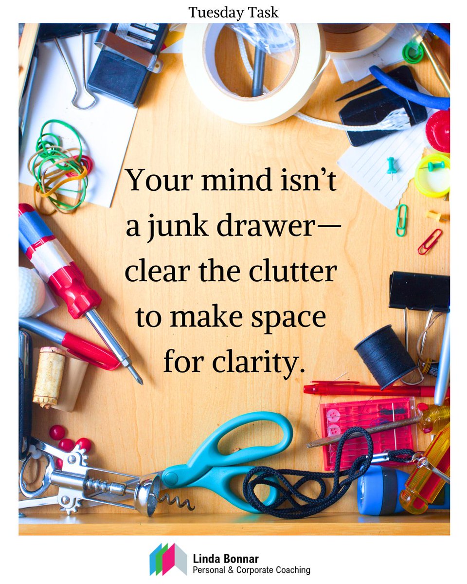 LBLifecoach's tweet image. #JustThreeThings to create mental clarity:
1️⃣ Set a 5-min timer and brain dump: thoughts, to-dos, worries, random reminders. 
2️⃣ Sort It – What needs action? What can wait? What can go entirely? 
3️⃣ Take a deep breath and ask: “What do I want to give my energy to right now?”