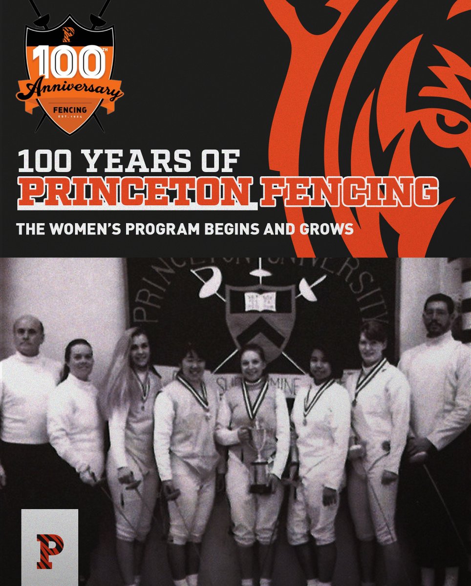 We're celebrating 100 years of fencing at Princeton!

Read up in the feature below on the start of the women's program, with the 1993 NIWFA title as one of its earlier successes! ⬇️

📰: tinyurl.com/25dmuvfb
