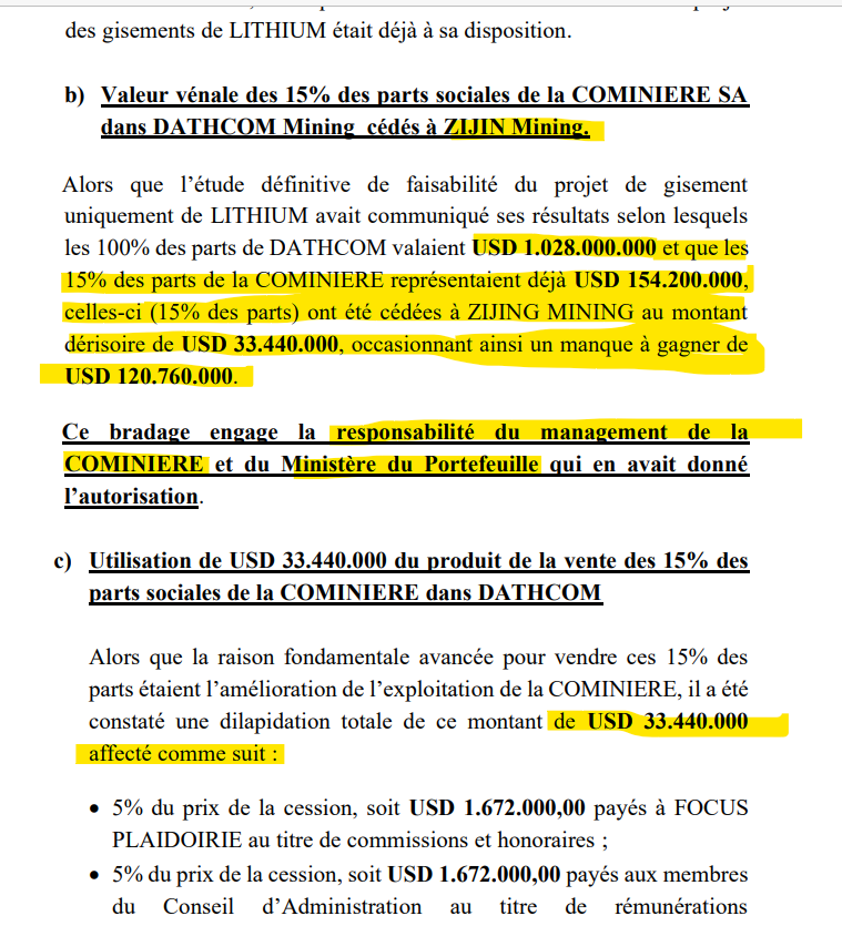 jonnnono's tweet photo. @Manonolithium @AssembleeNatRDC @ChrisKitungwa @Presidence_RDC @AssembleeNatRDC @ChrisKitungwa @Presidence_RDC Zijin et « Manono Lithium » n'existent que pour voler le plus possible au peuple de la RDC. Zijin est un pilleur chinois. Zijin et Cominiere doivent être retirés de Manono. https://t.co/i9iulZD95o