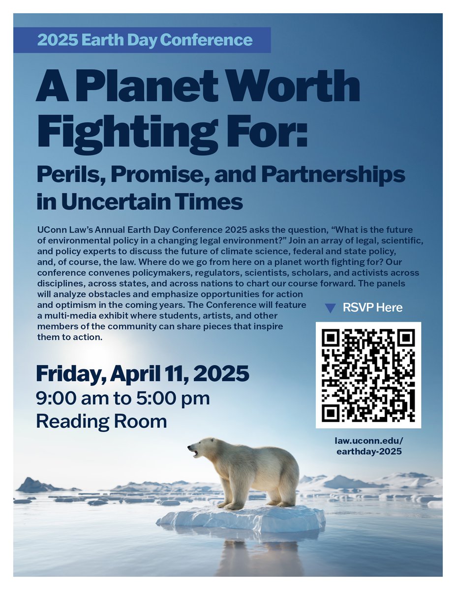 ConRes Global (@conresglobal) on Twitter photo 📢 Don’t miss Panel: International Environmental Policy in a Time of Political Change at the #EarthDay2025 conference hosted by <a href="/UConnLaw/">UConn School of Law</a> at 11:45 AM!
🎙 <a href="/StacyDVanDeveer/">Stacy D VanDeveer</a> will be speaking!
💬 The Panel discuss global climate cooperation beyond the Paris Agreement. 📢 Don’t miss Panel: International Environmental Policy in a Time of Political Change at the #EarthDay2025 conference hosted by <a href="/UConnLaw/">UConn School of Law</a> at 11:45 AM!
🎙 <a href="/StacyDVanDeveer/">Stacy D VanDeveer</a> will be speaking!
💬 The Panel discuss global climate cooperation beyond the Paris Agreement.
