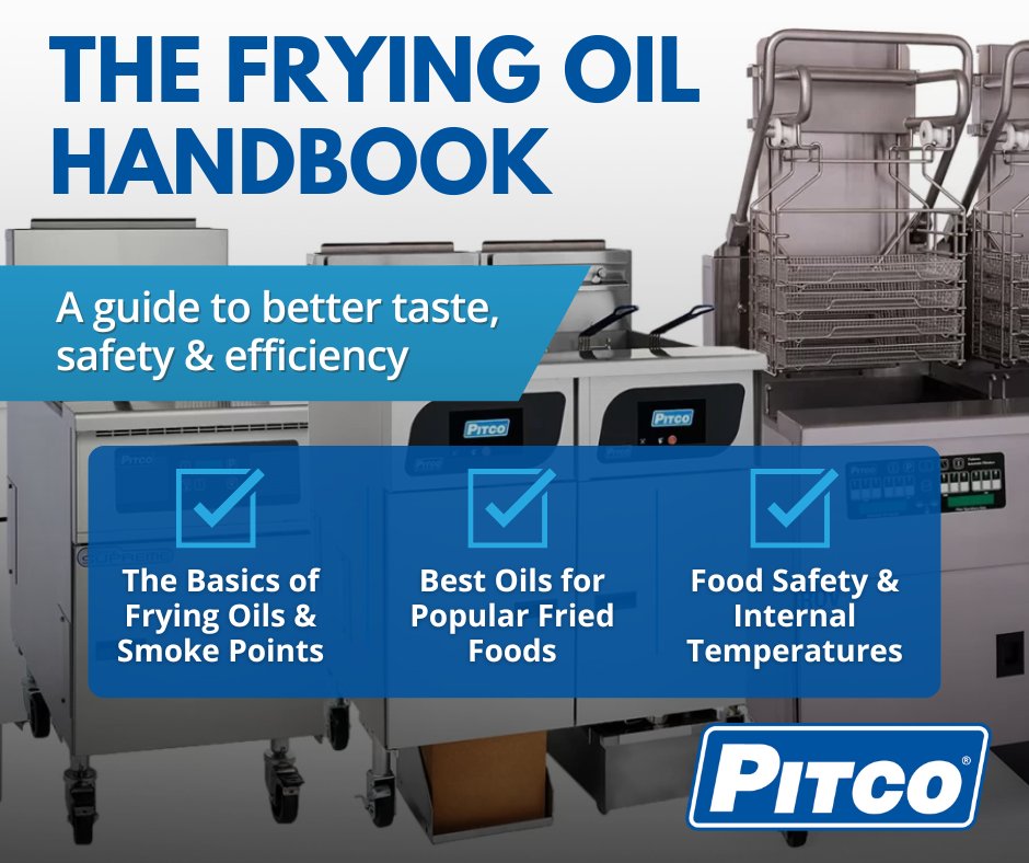 Pitco_Frialator's tweet photo. Fry smarter, not harder!
Our Frying Oil Handbook covers everything you need to know to optimize oil use, improve food taste and boost efficiency!
Check it out today! ๐ https://t.co/jQ5w2a48VW
#PitcoFryers #KitchenEfficiency #SmartFrying #FryerTips https://t.co/Ig7JkpaSru