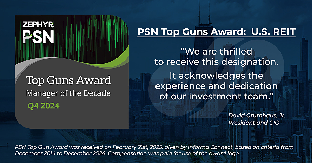 We are thrilled to announce that we have been awarded PSN Top Gun Manager of the Decade for our U.S. REIT strategy. This award recognizes the top performers within the PSN REIT Universe, and we congratulate our entire #REIT team. Read more: bit.ly/4iNxRYN
#REIT #TopGun