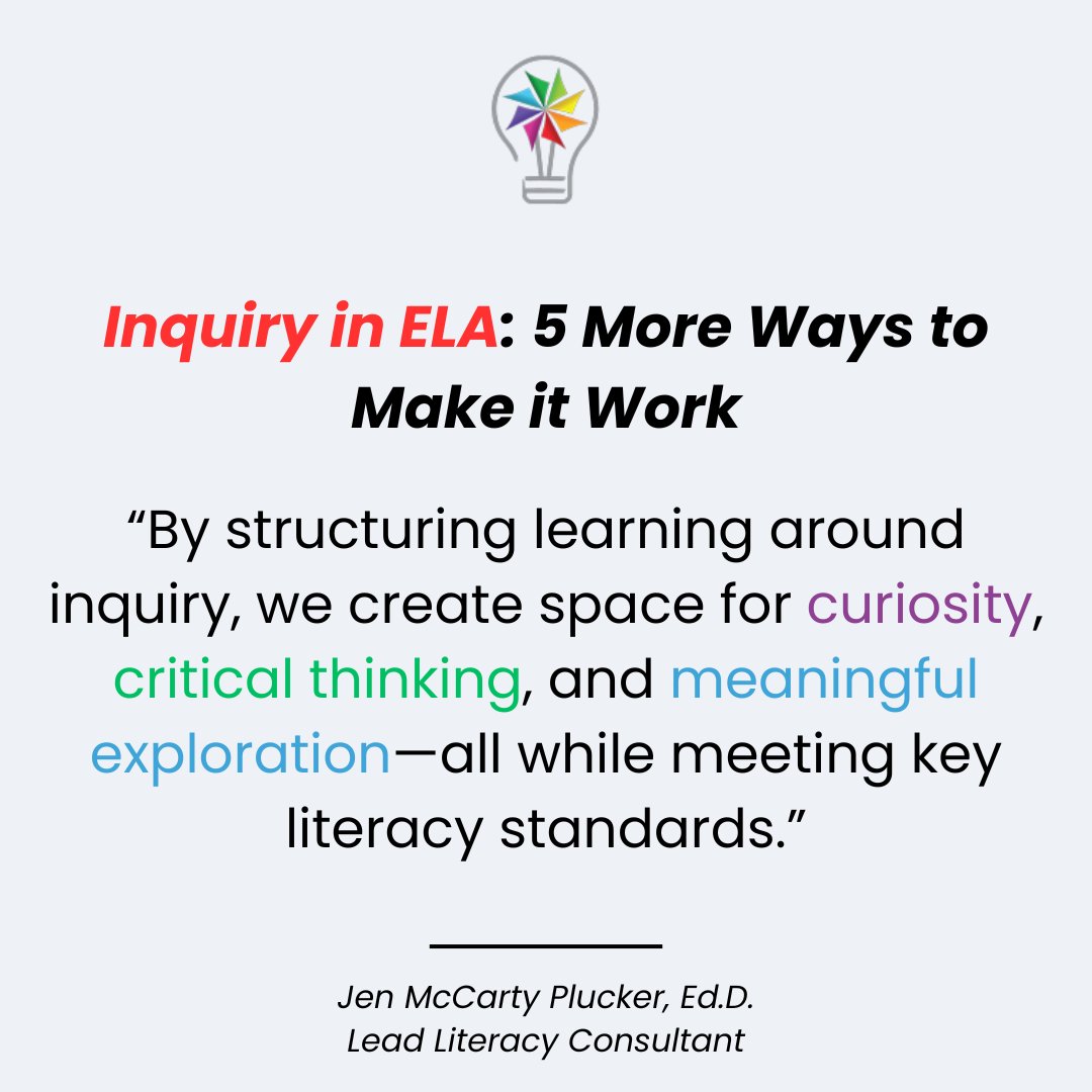 MackinLearning (@mackinlearning) on Twitter photo Want to spark curiosity and empower student voices in your #ELA classroom? Fresh from the <a href="/MackinLearning/">MackinLearning</a> blog, check out 5 more ways to make #inquiry work and put students in the driver’s seat of their learning! 💡👇 <a href="/jenplucker/">Jen McCarty Plucker, Ed.D.</a>
buff.ly/e82XpXr Want to spark curiosity and empower student voices in your #ELA classroom? Fresh from the <a href="/MackinLearning/">MackinLearning</a> blog, check out 5 more ways to make #inquiry work and put students in the driver’s seat of their learning! 💡👇 <a href="/jenplucker/">Jen McCarty Plucker, Ed.D.</a>
buff.ly/e82XpXr