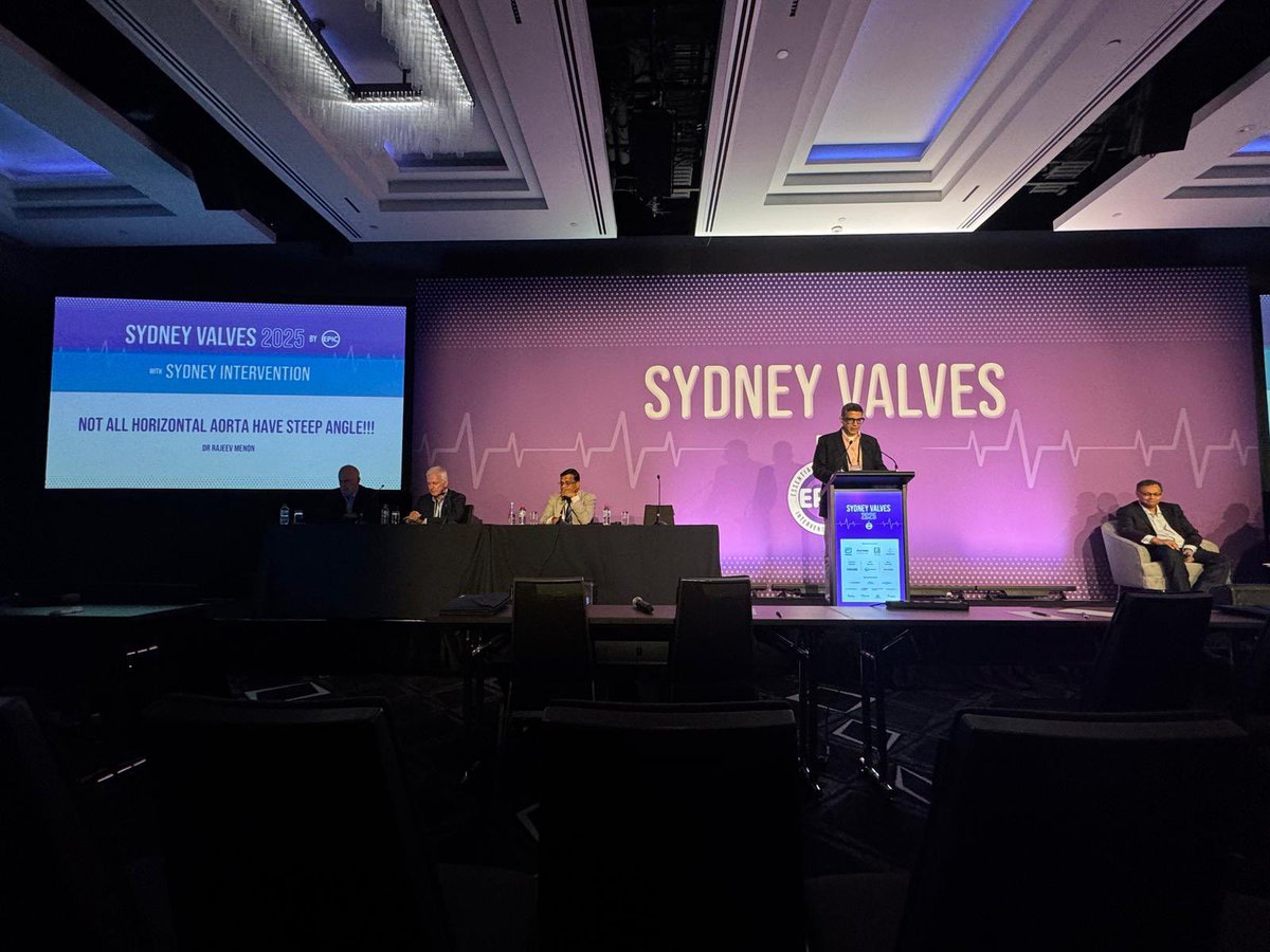 rmenon73's tweet photo. Had the unique privilege of presenting the Management of a complex TAVR case at “Sydney Valves”, alongside legendary interventionalists Dr. Eberhard Grube and Dr. Rohan Bhagwandeen.

The case sparked valuable discussions and received tremendous appreciation:a enriching experience https://t.co/44BeQqfklc