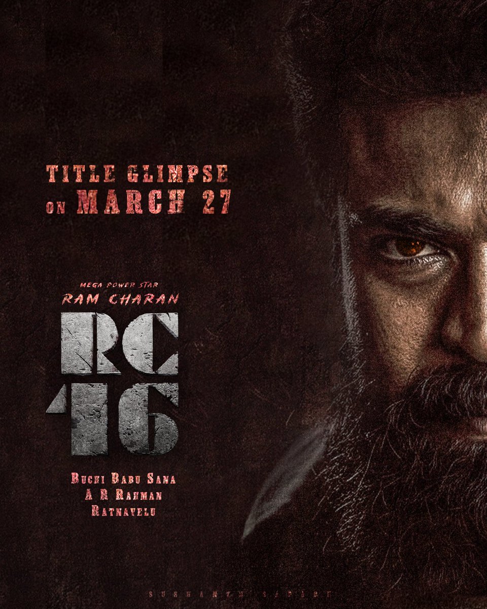 cherryfanspage_'s tweet photo. చాలా రోజుల తర్వాత మన పండుగ! 🎉
#RC16 Team, Anna BDay కి First Look Glimpse ఇవ్వండి!
#RamCharanBDay #FansDemand @BuchiBabuSana @vriddhicinemas @MythriOfficial @SukumarWritings https://t.co/brz0JJcs8k
