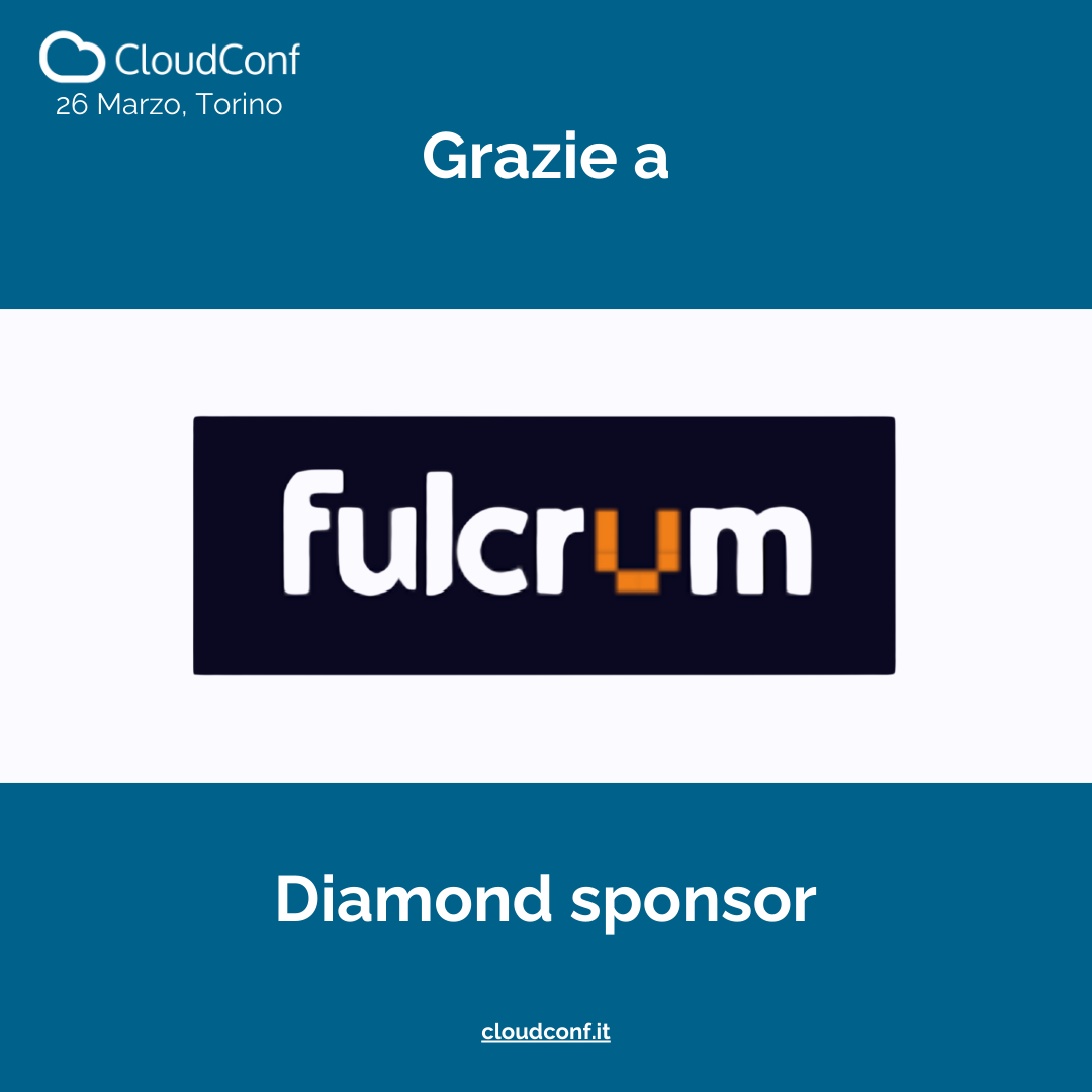 CloudConf (@_cloudconf_) on Twitter photo La CloudConf 2025 si avvicina๐ฃ๐ฃ! Siamo entusiasti di annunciare che <a href="/Fulcrum/">Fulcrum</a> sarร presente all'evento in qualitร di ๐๐ข๐๐ฆ๐จ๐ง๐ ๐๐ฉ๐จ๐ง๐ฌ๐จ๐ซ. Passa al loro stand e non perdere l'opportunitร di confrontarti con i loro esperti!
#cloudconf2025 #sponsor #Fulcrum La CloudConf 2025 si avvicina๐ฃ๐ฃ! Siamo entusiasti di annunciare che <a href="/Fulcrum/">Fulcrum</a> sarร presente all'evento in qualitร di ๐๐ข๐๐ฆ๐จ๐ง๐ ๐๐ฉ๐จ๐ง๐ฌ๐จ๐ซ. Passa al loro stand e non perdere l'opportunitร di confrontarti con i loro esperti!
#cloudconf2025 #sponsor #Fulcrum