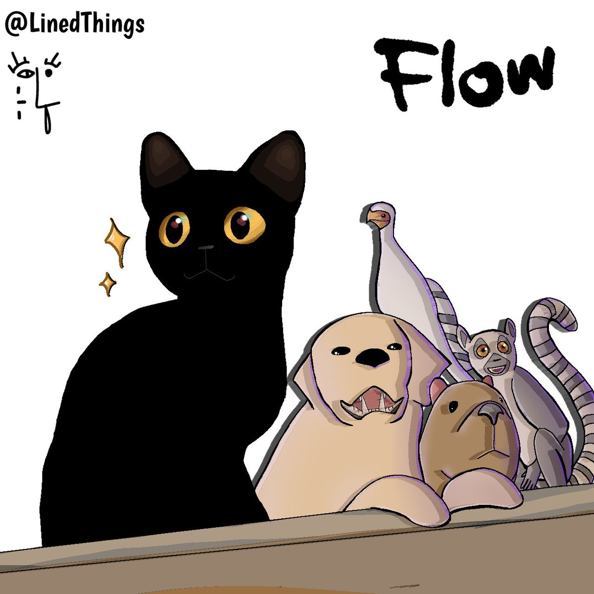 'Flow' movie deserves all the love!!!
An absolute masterpiece 🐈‍⬛️✨️